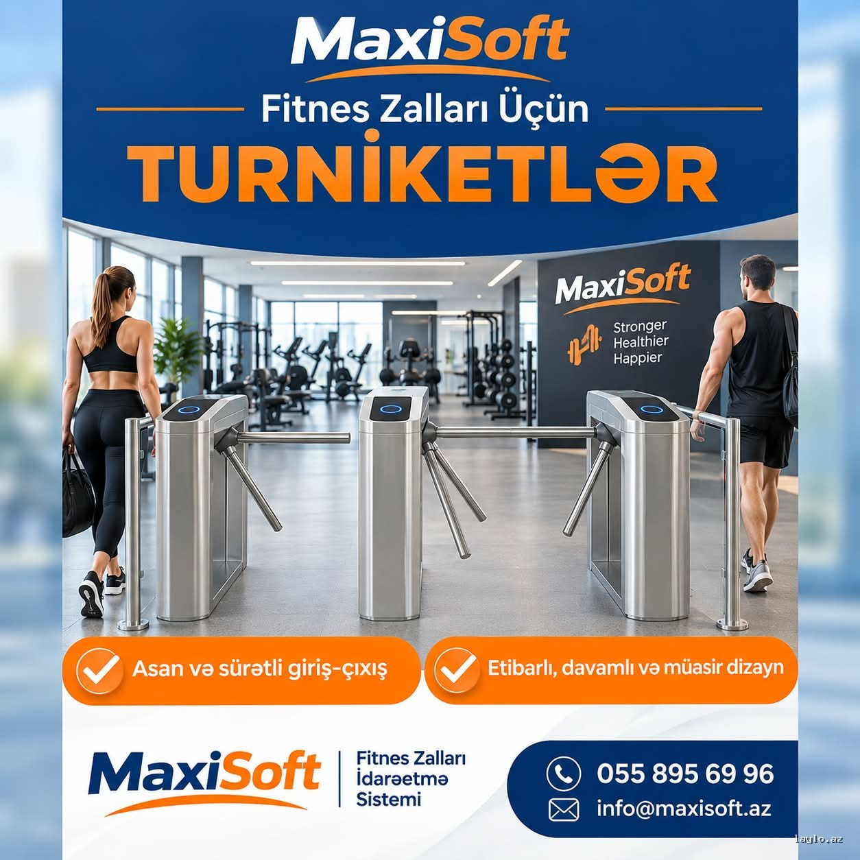 Fitness turniket sistemi  055 895 69 96