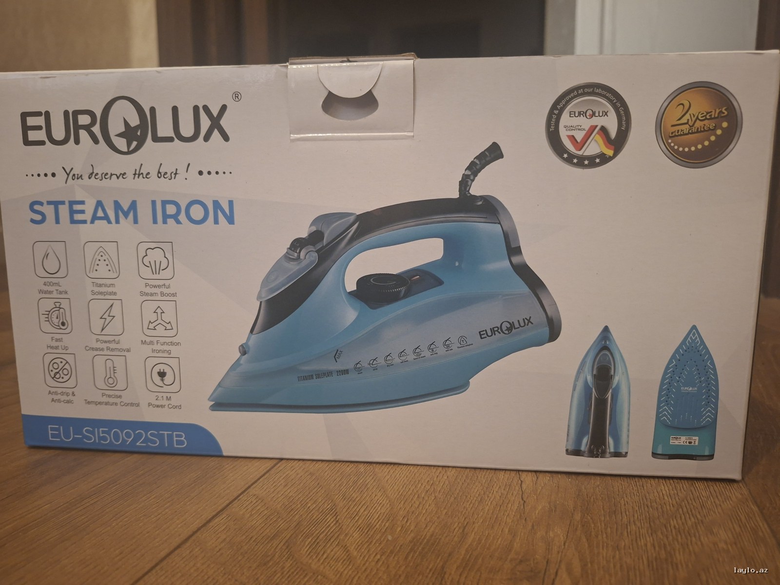 Eurolux 2200W gücündə ütü satılır
