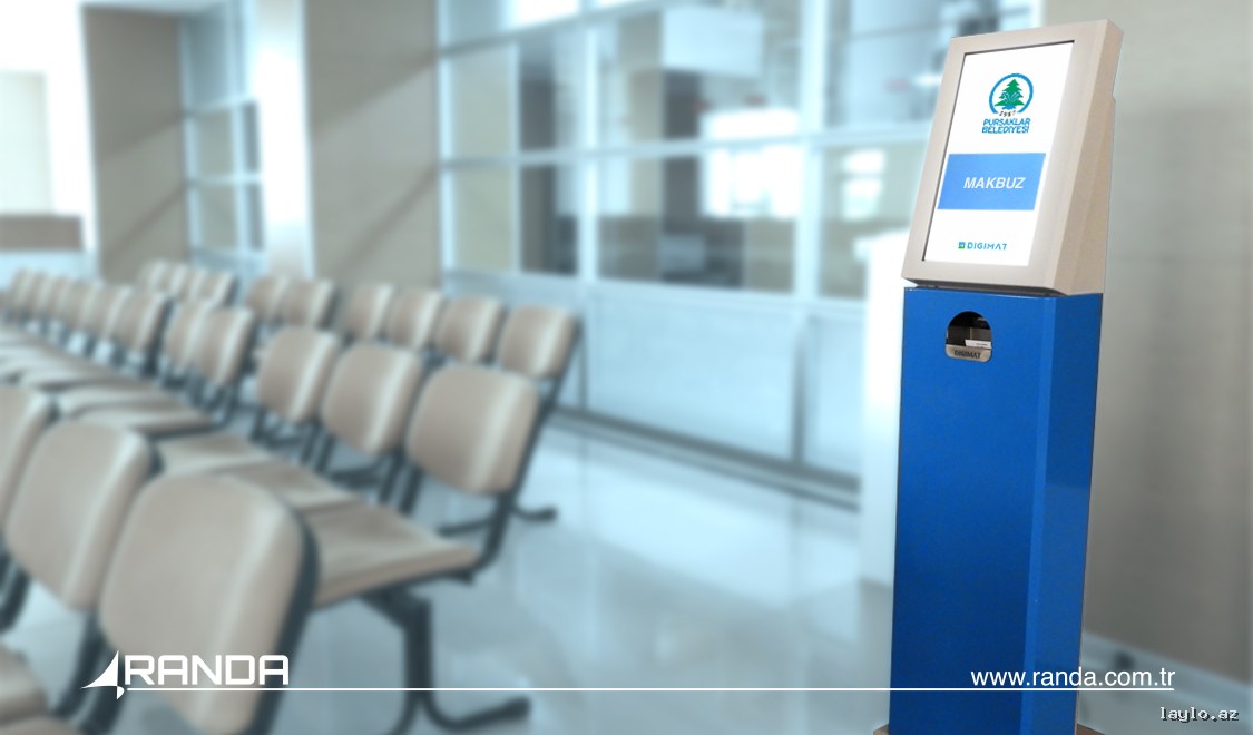 Randa Touch screen ekranlı "K21 Dikey" növbə köşkü