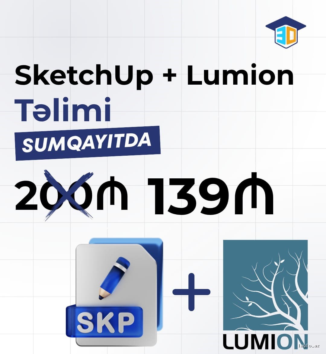 SketchUp+ Lumion təlimi