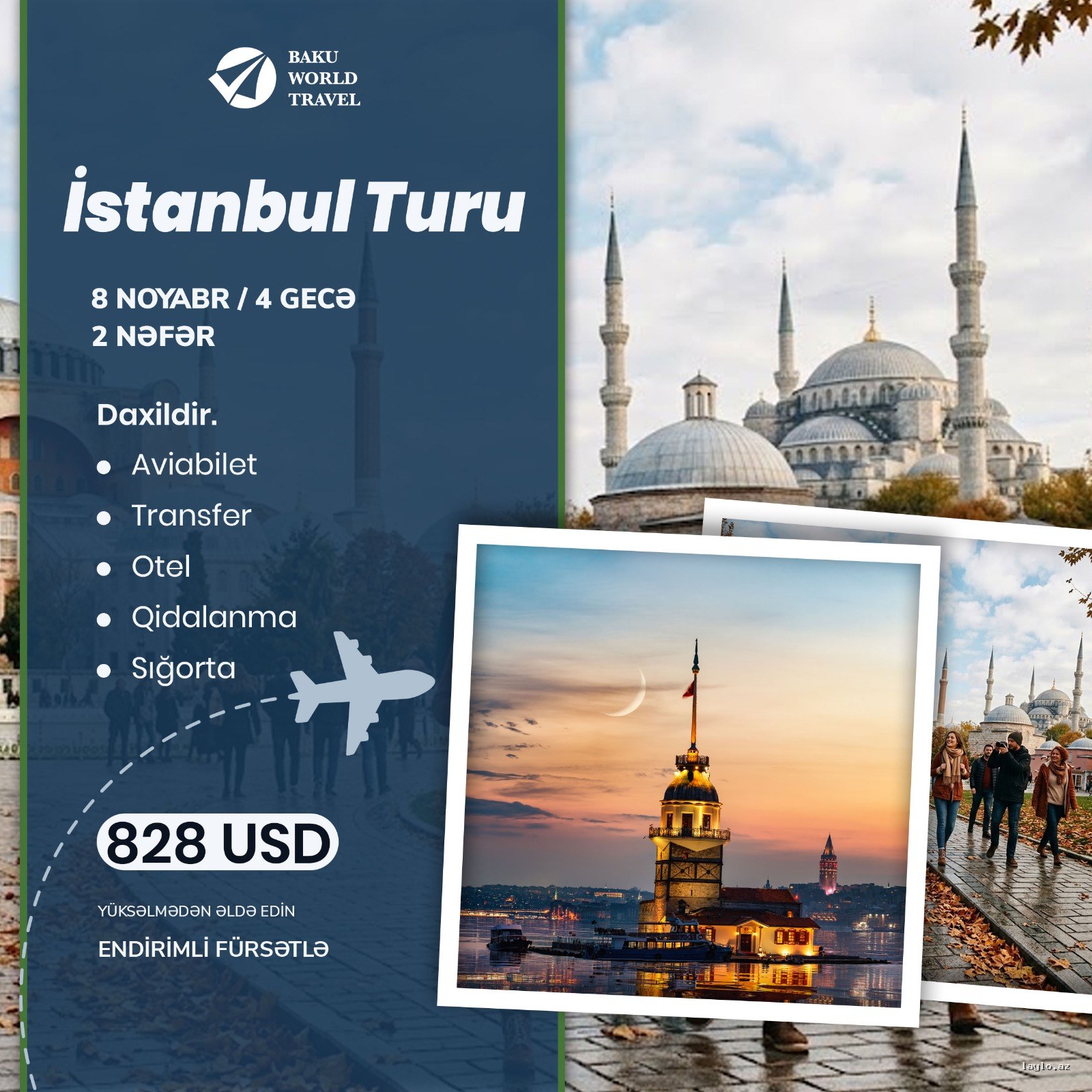 2 nəfərlik İstanbul turu