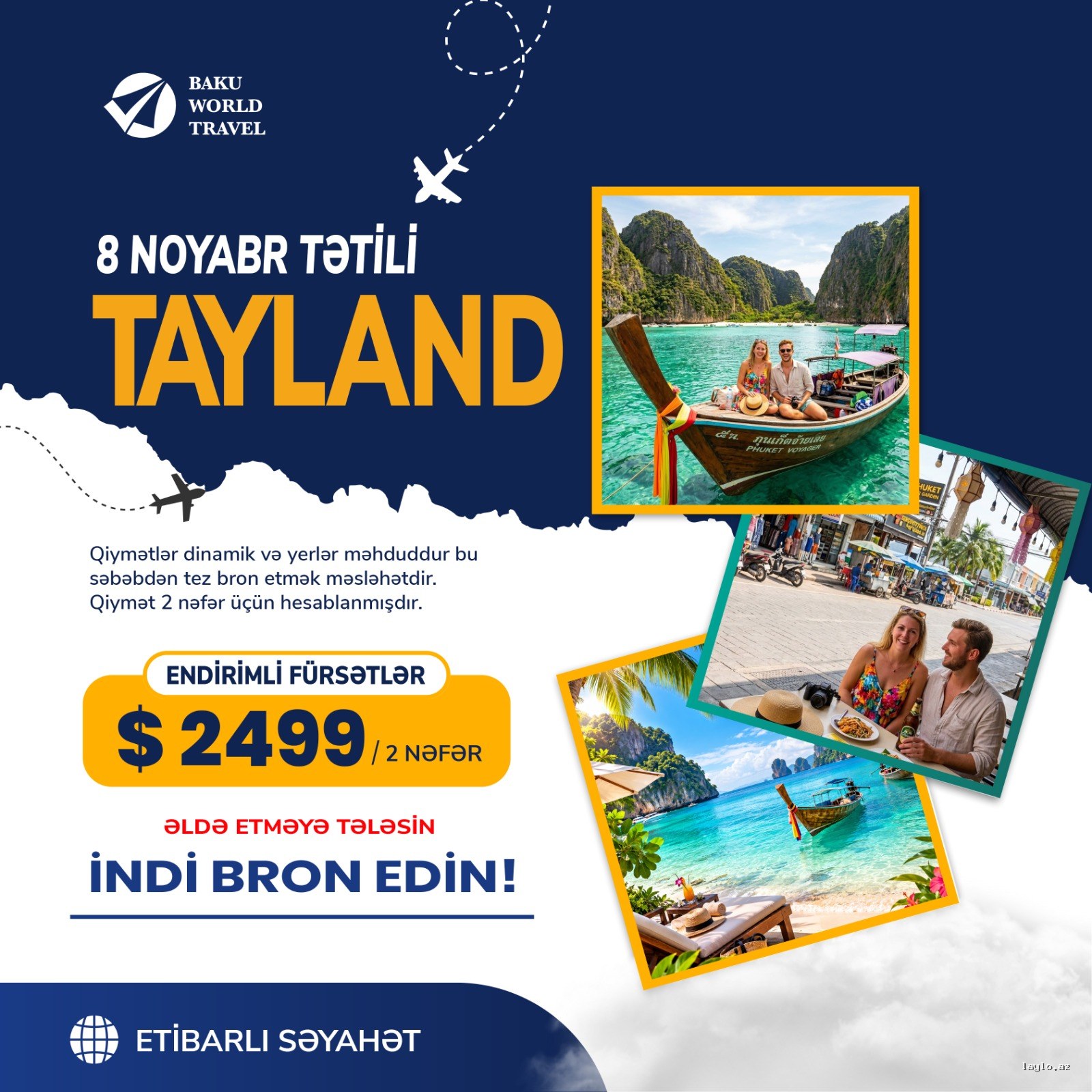2 nəfərlik Taylan turu