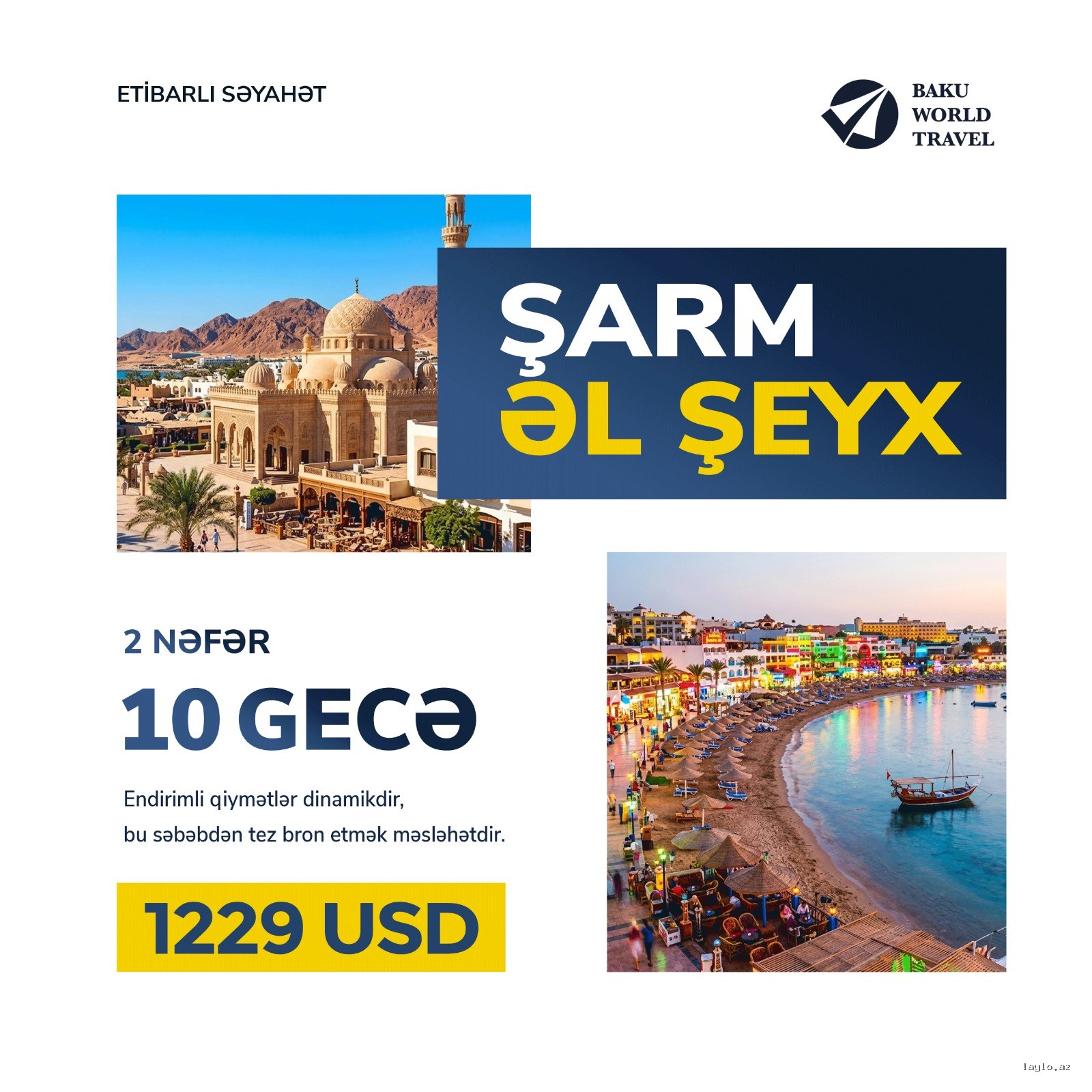 2 nəfərlik Şarm Əl Şeyx turu