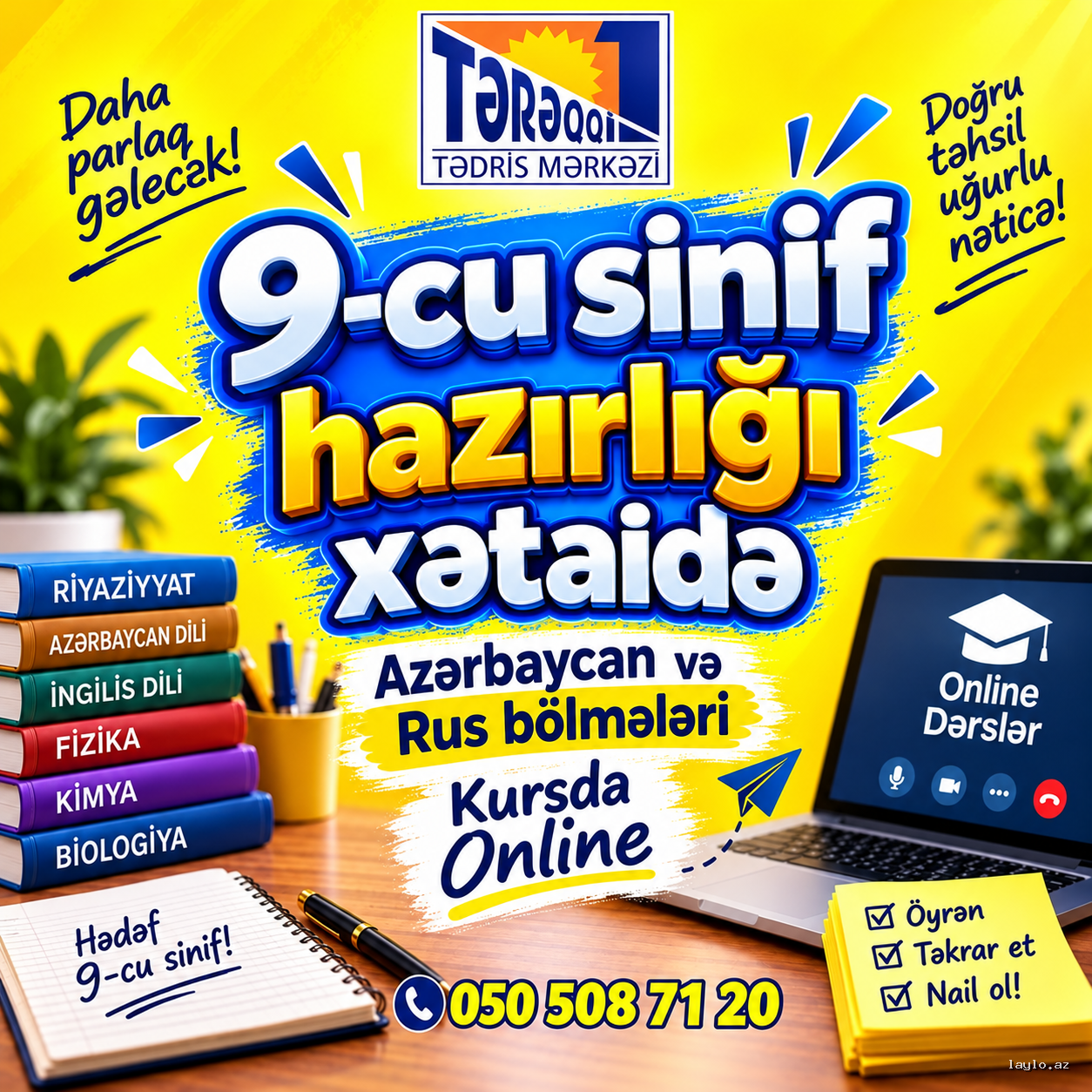Xətai metrosu yaxınlığında 9-cu sinif buraxılış imtahanlarına hazırlıq