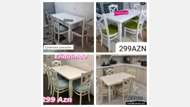 Masa ve oturacaqlar