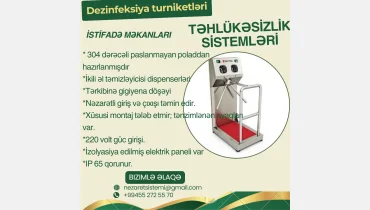 Dezinfeksiya turniketi 055 272 55 70