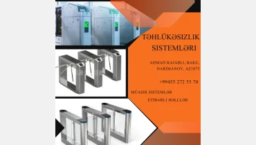 Turniket sistemlərinin satışı və quraşdırılması 055 272 55 70