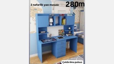 2nəfərlik yazı masası